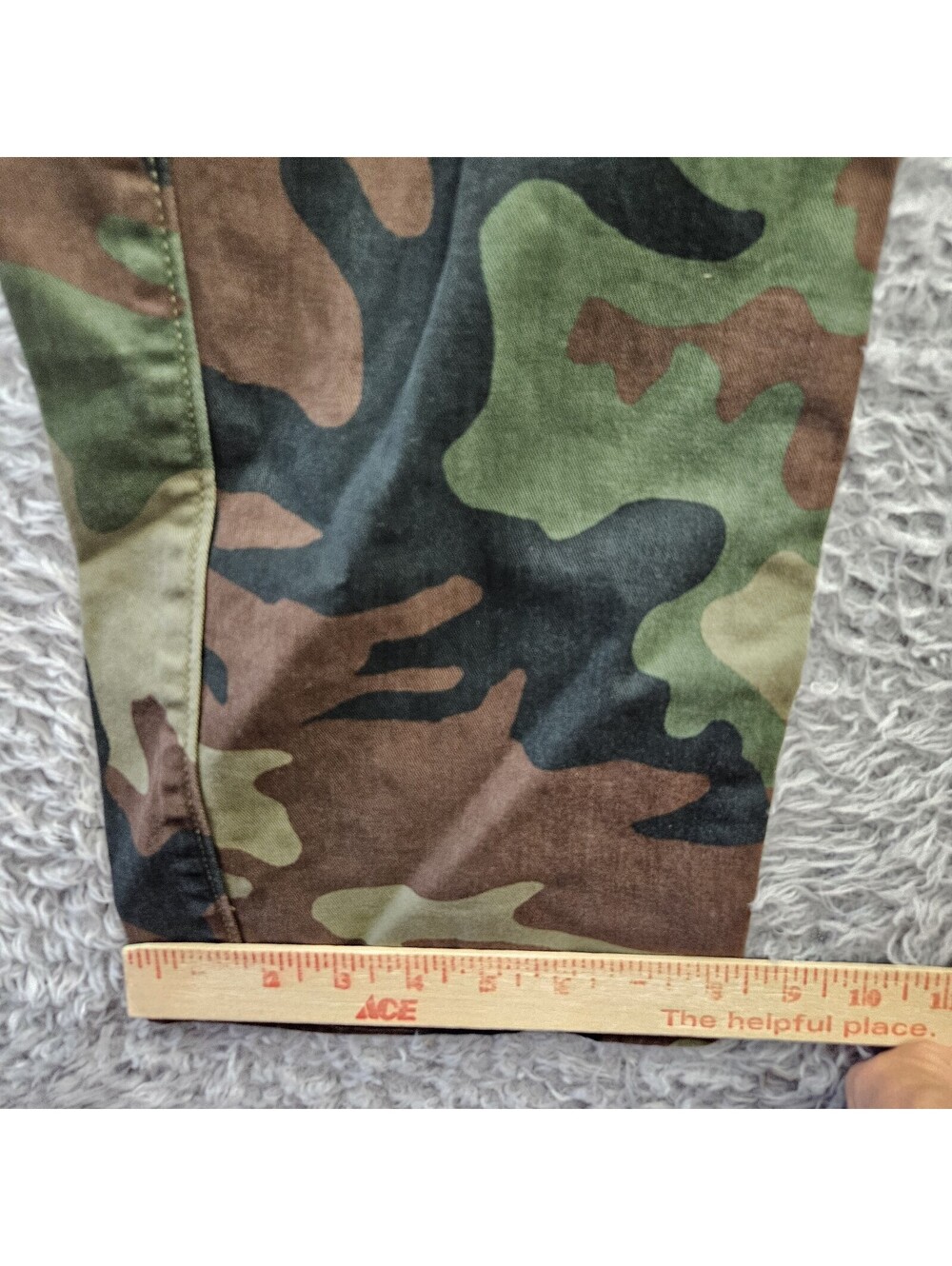 LEVI'S Camouflage Cargo Pants Men 34x32 (Fits 36x30) Cotton Stretch Army Hunting - Picture 9 of 12